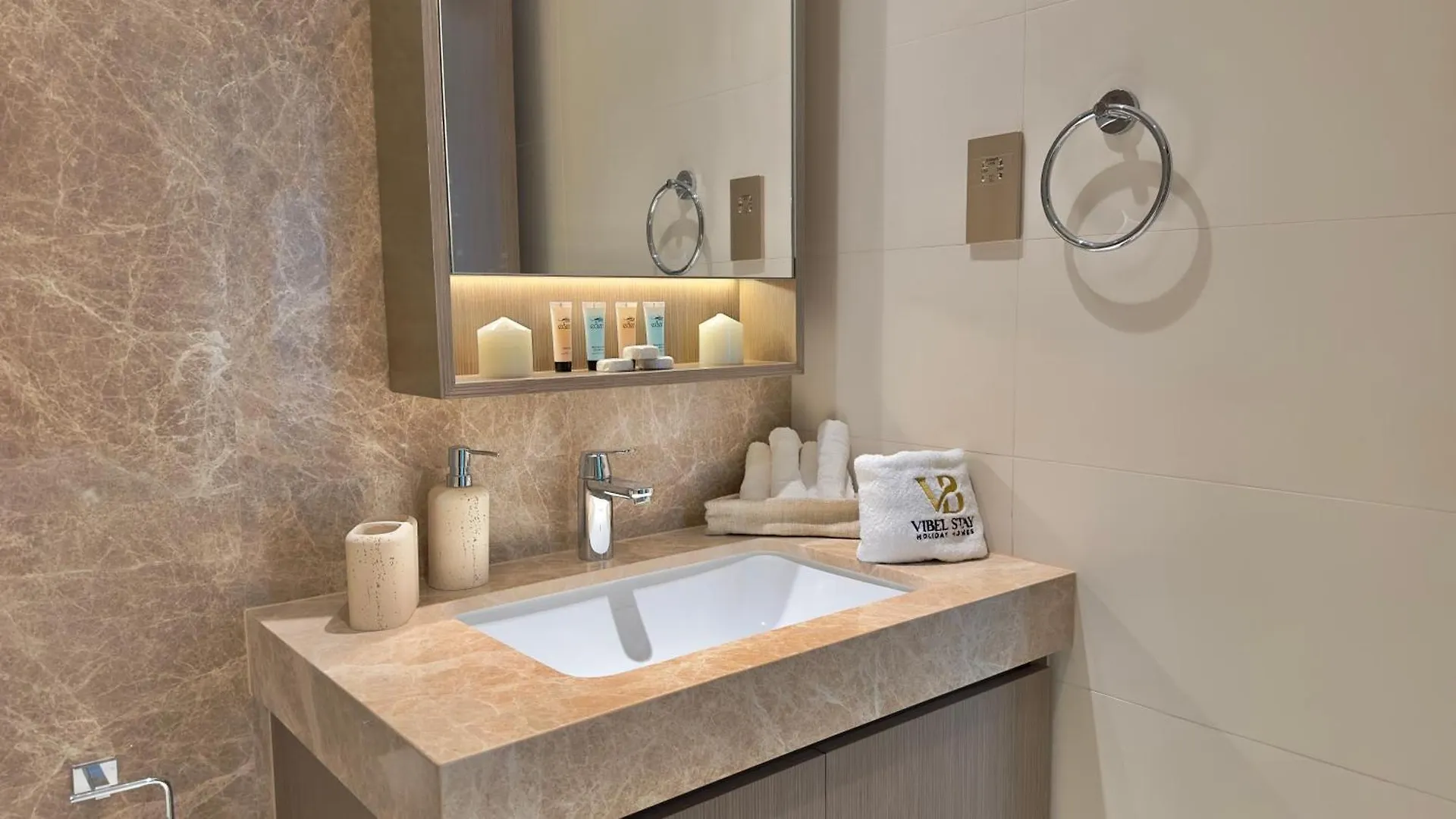 Guest Favorite 1Br Designer Apt With Beach Access By Vibel Dubai Forenede Arabiske Emirater